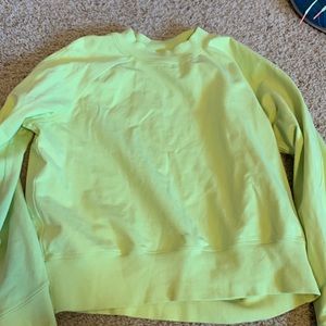 Lululemon yellow sweatshirt